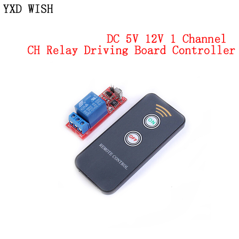 DC 5V 12V 1 Channel Relay Module Infrared IR Remote Switch Control 1 CH Relay Driving Board Controller For Electronic DIY Relays ► Photo 1/2