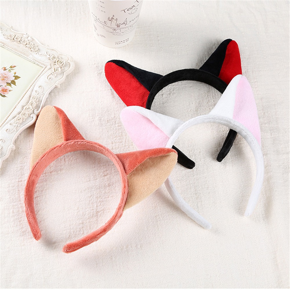 Korean New Fox Rabbit Ears Fluff Hair Bands Soft Cute Headband Hair Accessories Hair Hoop For Women Girls Kids Party Hair Band ► Photo 1/6