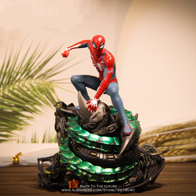 New PS4 Spider-Man Collectors Edition Figure 19cm PVC Statue Box Set 