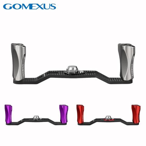 Gomexus Power Handle Carbon For Shimano Curado 7x4mm Daiwa Abu Garcia 8x5mm Baitcasting Round Reel Handle 95mm As Description ► Photo 1/6