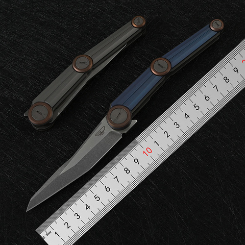 DICORIA stedemon AXES Folding hunting Survival Tactical Outdoor Knives VANAX blade titanium Handle camping Pocket knife EDC Tool ► Photo 1/6