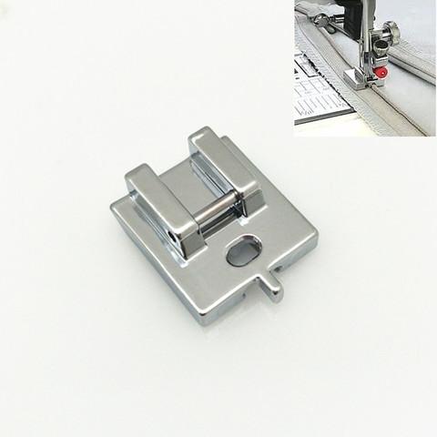 Hot Domestic Sewing Machine Parts 601ZN Invisible Concealed Zip Zipper Foot, Zipper foot With Tail Snap On 5BB5313-1 ► Photo 1/6