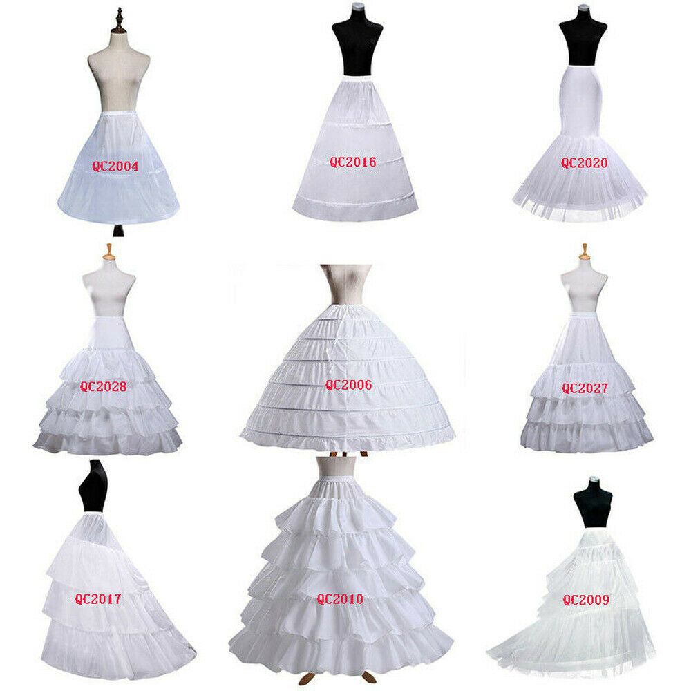 6 Hoops Wedding Petticoat Crinoline Slip Underskirt Bridal Hoop Vintage Slips 
