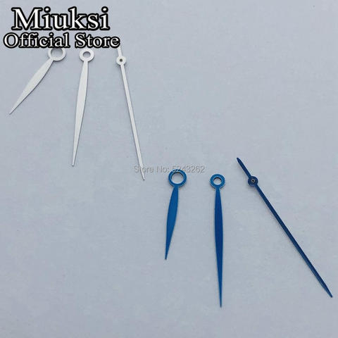 Miuksi silver blue watch hands fit Miyota 8215 8205 821A Mingzhu DG 2813 3804 Seagull 1612 movement ► Photo 1/6