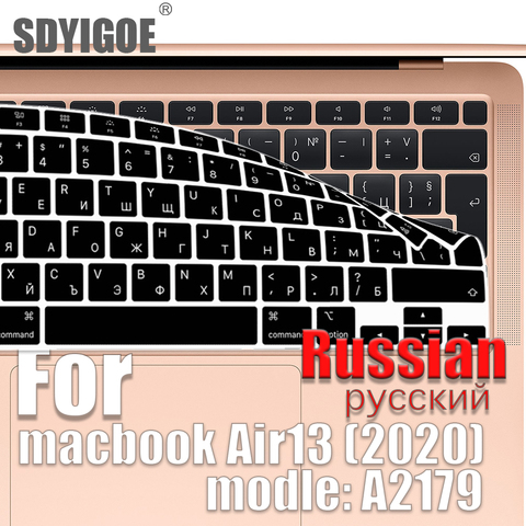 Russian Laptop keyboard cover For macbook Air13 2022 Keyboard case protective film 13 inch A2179 silicone keyboard cover Russian ► Photo 1/6