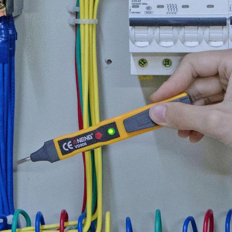 Compact LED Test Pencil Insulated Power Cables Wall Outlets Current Voltage Non-contact Detector Electrical Instruments ► Photo 1/6