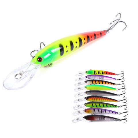 1PCS Minnow Fishing Lure Laser Hard Artificial Bait 3D Eyes 12.5cm 11g Fishing Wobblers Pike Carp Bait Crankbaits Fishing Tackle ► Photo 1/6