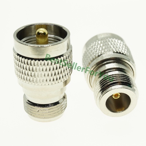 New UHF Male PL259 PL-259 Plug to N Female M/F Straight Coax RF Adapter ► Photo 1/1