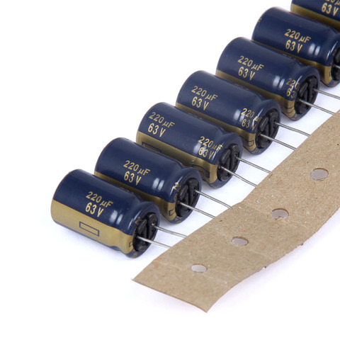 20PCS Matsushita FC 63V 220UF 100UF 330UF 180UF 150UF 39UF 47UF 56UF 68UF 120UF Electrolytic Capacitor CE fc 63V220UF 63V100UF ► Photo 1/6