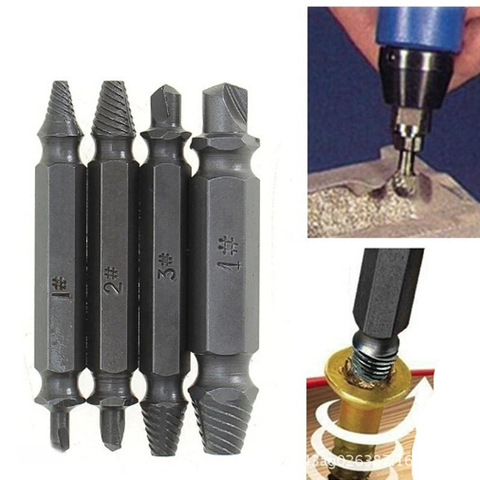 Screw Extractor Drill Screwing device Drill Removal Broken Bolts Easy Out Double Side Bolt Stud Screw Remover Extractors tools ► Photo 1/3