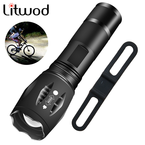 z90+ 8000LM XM-L2 U3 T6 Q5 Powerful Waterproof Tactical LED Flashlight Portable Torch light Lanternas 18650 / AAA battery ► Photo 1/6