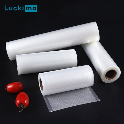 Vacuum Food Saver Sealer Bags Rolls 12/15/17/20/25/28/30cmx500cm Sous Vide Storage Packaging bag for Meat Fruits Vegetables Nuts ► Photo 1/6