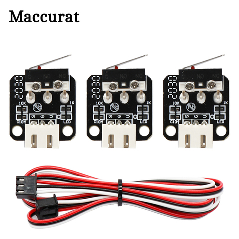 2/5Pcs 3D Printer Accessories X/Y/Z Axis End Stop Limit Switch 3Pin N/O N/C Easy to Use Micro Switch for CR-10 Series Ender-3 ► Photo 1/6