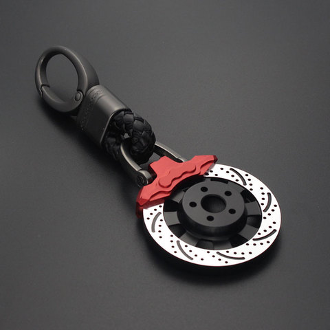 Car Keychain MOTO Key Ring For Keys Metal Wheel Brake Disc Key Ring Holder Auto Keyrings Motorcycle Key Chain For Car Pendant ► Photo 1/6