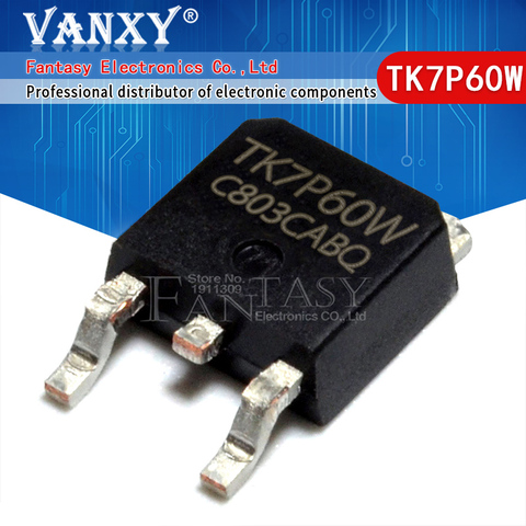 10pcs TK7P60W TO-252 TK7P60 TO252 7P60 7P60W 600V 7A TK7P60W new original ► Photo 1/4