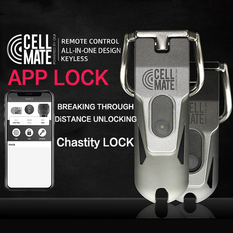Cell Mate Sex Shop Lock Male Chastity Cage Device Male Women SM Product App Control Chastity Cage Gay Sex Toys for Men Cock Ring ► Photo 1/6