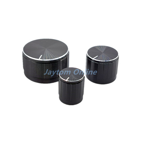 2pcs Black Aluminum alloy Potentiometer/Encoder Knobs Switch Caps 30x17mm 21x17mm 15x17mm Half Shaft Plum Shaft ► Photo 1/6