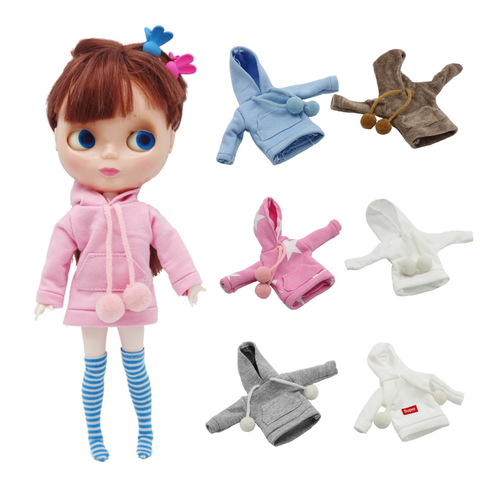 HOUZIWA 1/6 Doll Clothes Barbe Hoodies Fashion Clothes For Blyth Dolls ► Photo 1/5