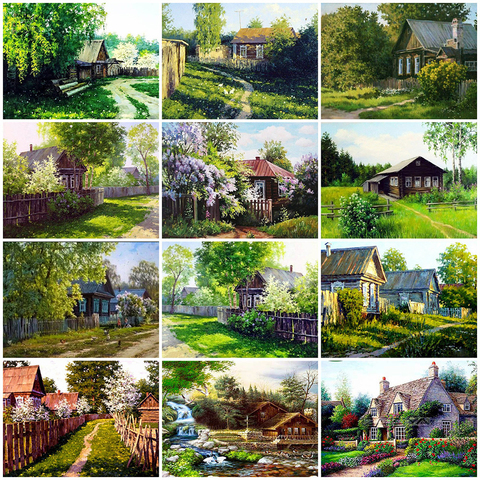 Evershine Diamond Embroidery House Sale 5D DIY Diamond Painting Full Square Landscape Rhinestone Picture Cross Stitch Mosaic Kit ► Photo 1/6