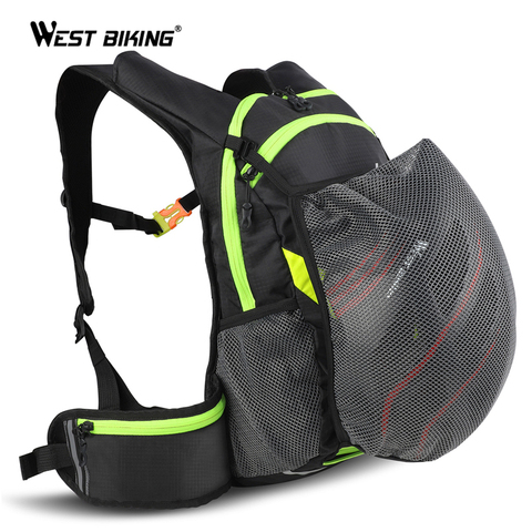 WEST BIKING 15 L Ultralight Portable Bicycle Backpack Breathable Outdoor Sport Backpack Hiking Cycling Backpack With Drink Bag ► Photo 1/6