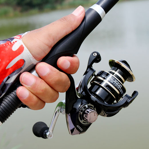 Spinning Fishing Reel 12BB  Bearing Balls 1000-6000 Series Metal Coil Spinning Reel Boat Rock Fishing Wheel ► Photo 1/6