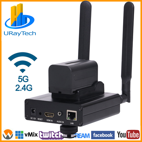 HEVC H.265 MPEG4 H.264 HD Wireless WIFI HDMI IP Encoder for IPTV Live Streaming Broadcast HDMI Video SRT RTMP RTMPS RTSP Server ► Photo 1/6