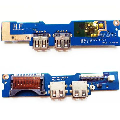 Genuine USB Card Reader Board BA92-09691A LOTUS13-R/T FOR Samsung NP530U3B NP530U3C 535U3C 532U3C 540U3C ► Photo 1/1