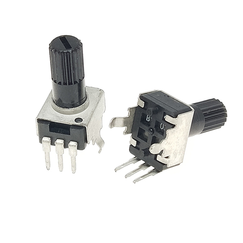 10pcs Rv09 Vertical 12.5mm Shaft 1k 2k 5k 10k 20k  50k 100k 0932 Adjustable Resistor 9 Type 3pin Seal Potentiometer ► Photo 1/1