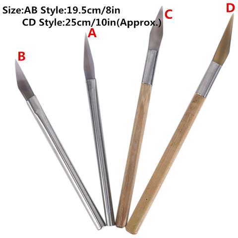 1Pcs Agate Burnisher Polishing Knife Edge With Bamboo Handle Jewelry Making Tools ► Photo 1/6