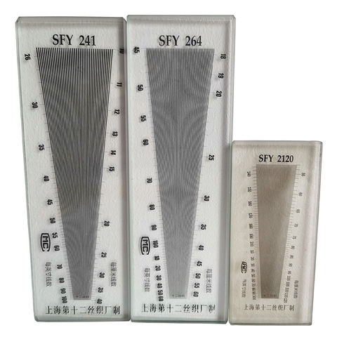 Glass Fabric Weft Warp Density Mirror Warp and Weft Density Scale Measuring Instrument ► Photo 1/6