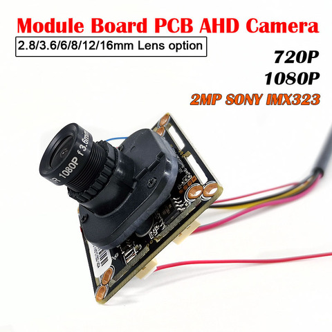 Low illumination AHD Camera Module Board PCB SONY IMX323 2000TVL AHD HD 5MP 1080P IRCut Night Vision M12 Lens CCTV Security Came ► Photo 1/5