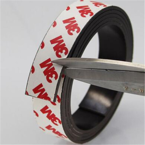 20 x 1.5mm super strong magnet strip self adhesive flexible magnetic strip rubber magnet tape width 20 mm X 1.5mm ► Photo 1/4