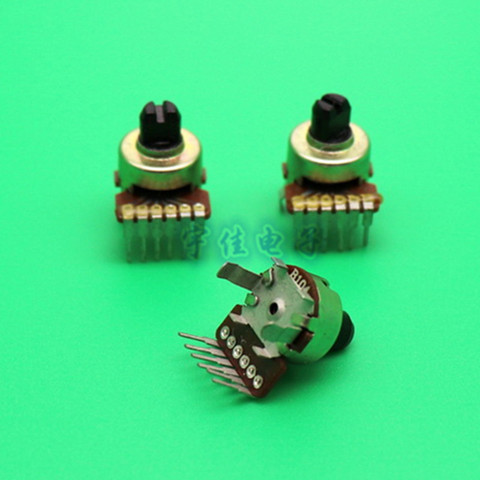 1212 dual channel potentiometer carbon film potentiometer B104 adjustment potentiometer plastic handle 6 feet ► Photo 1/3