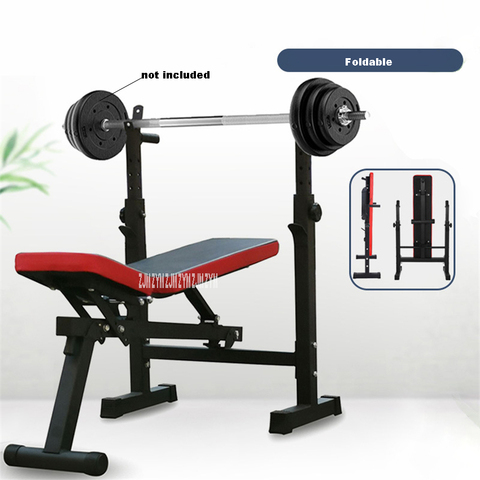 Multifunctional Weight Bench Weight Training Bench Barbell Rack Household Gym Workout Dumbbell Fitness Exercise Equipment ► Photo 1/6