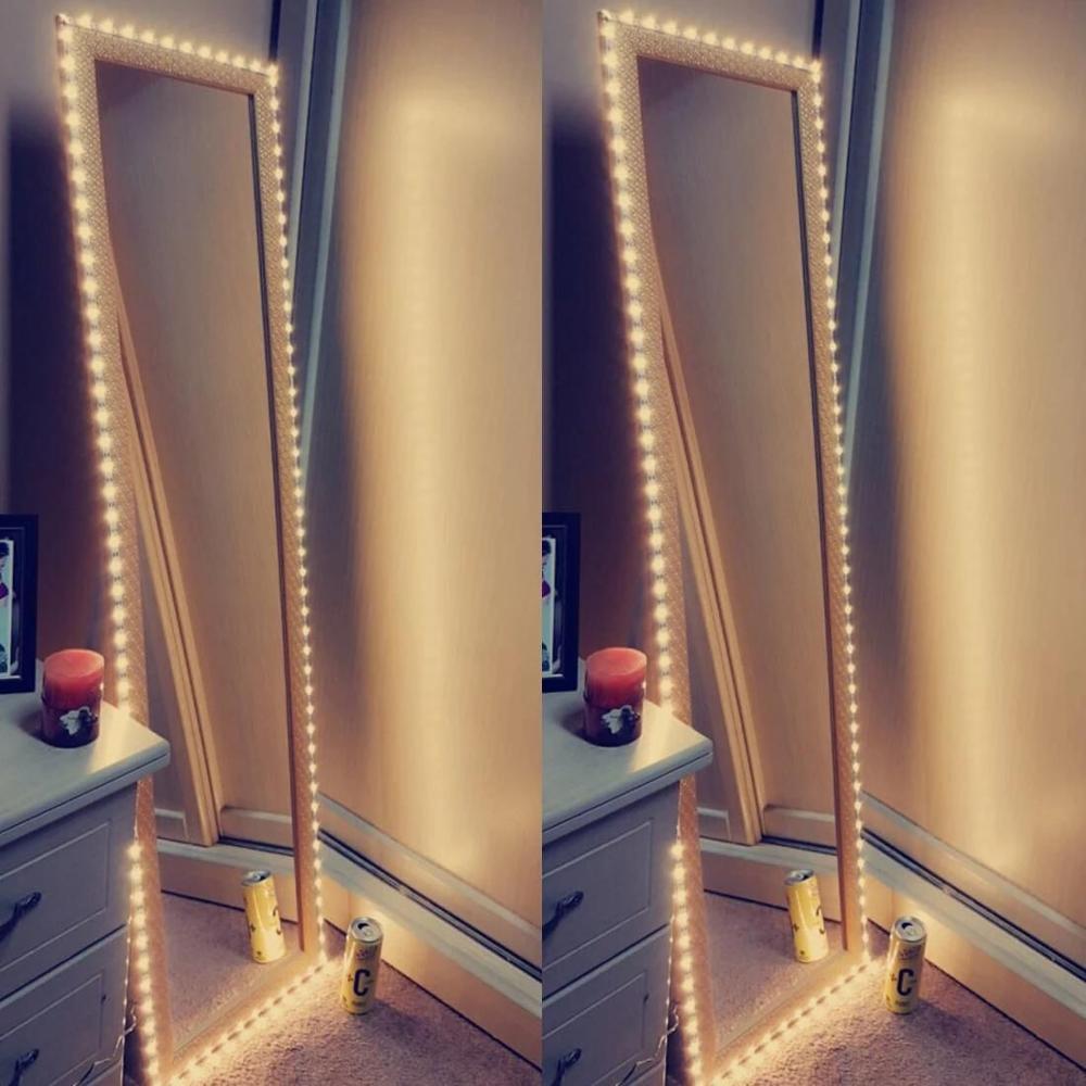 Mirror Makeup Vanity Light 5v Usb Flexible Led For Diy Tv Backlight 1m 5m Kitchen Desk Decor History Review Aliexpress Er