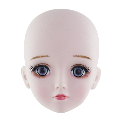 1/3 BJD Doll Head Mold with White Skin & Eyes Set for BJD Dolls DIY Custom Cosplay Dolls Making and Repair ► Photo 1/6