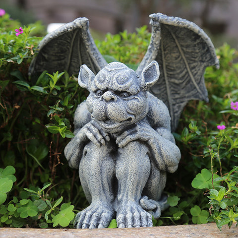 Outdoor Pastoral Resin Monster Statues Ornaments Courtyard Garden Home Figurines Crafts Villa Park Lawn Sculptures Decoration ► Photo 1/6