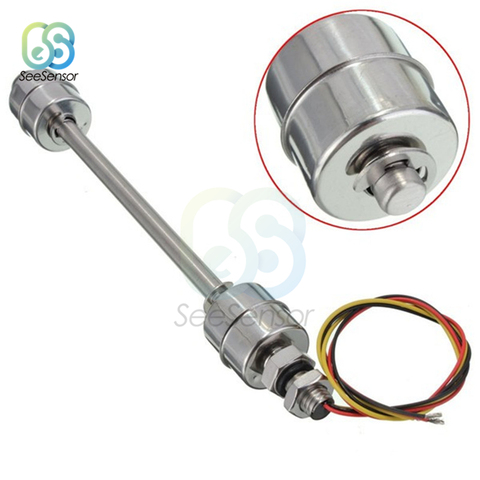 Stainless Steel Float Sensor Switch Liquid Water Level Sensor Controller Double Ball Float Switch Tank Pool Flow Sensors 200mm ► Photo 1/5