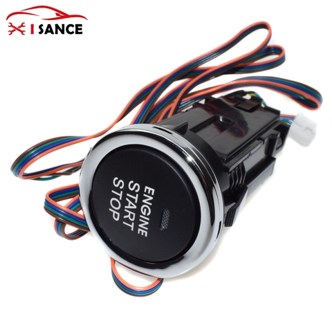 Red Start Stop button Keyless Engine Ignition LED Light Starter Power Switch for Universal car ► Photo 1/6