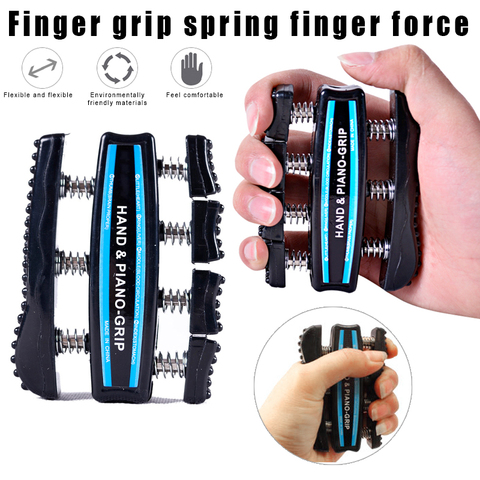 Hand Exerciser Finger Strengthener Hand Piano Grip Spring-Loaded Finger-Piston System Isolate Exercise Each Finger Grip ► Photo 1/6