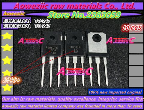 Aoweziic  2022+ 100% new imported original RJH60F5DPQ  RJH60F5  80A 600V   RJH60F7DPQ  RJH60F7  90A 600V  TO-247 IGBT tube ► Photo 1/4