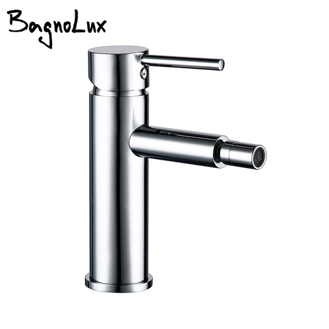 Bagnolux Brass Chrome Single Hole Single Handle Deck Mounted Cold and Hot Water Mixer Bathroom Bidet Sprayer Faucet ► Photo 1/6