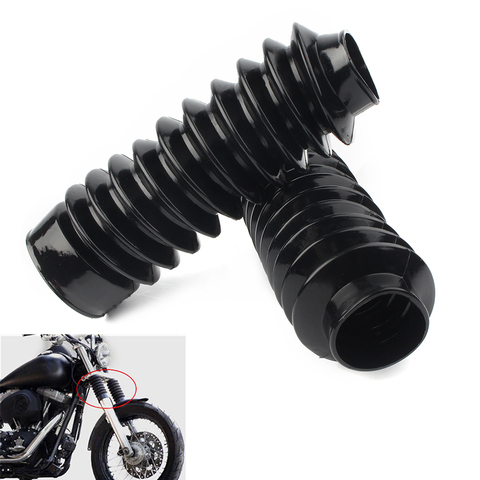 Rubber Fork Boots For Harley-Davidson Softail & Wide Glide 