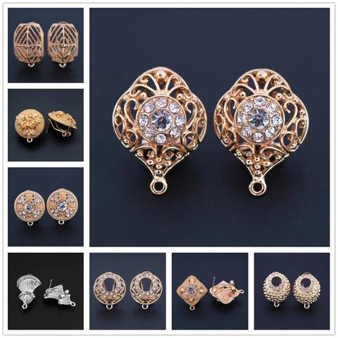 1 Pair African Women Wedding Earrings Connector Linkers Jewelry Accessories for Nigerian Hanging Dangle Earrings set Designs ► Photo 1/6