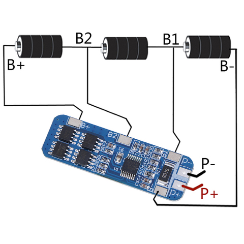 3S 10A 12V Lithium Battery Charger Protection Board BMS Li-ion Charging Module ► Photo 1/6