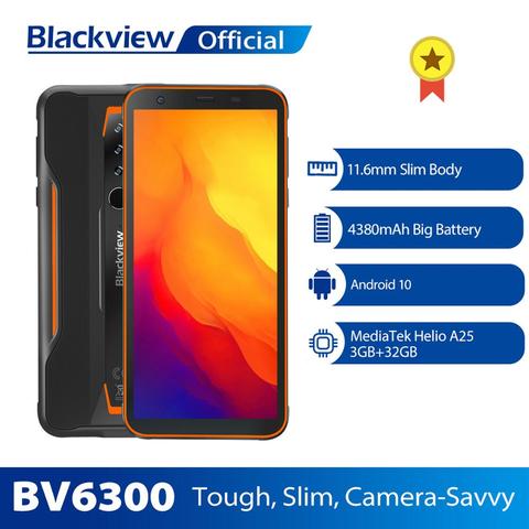 BLACKVIEW BV6300 3GB+32GB Smartphone 4380mAh Android 10 Mobile Phone 5.7 inch HD Screen NFC IP68 Waterproof Slim Rugged Phone ► Photo 1/6