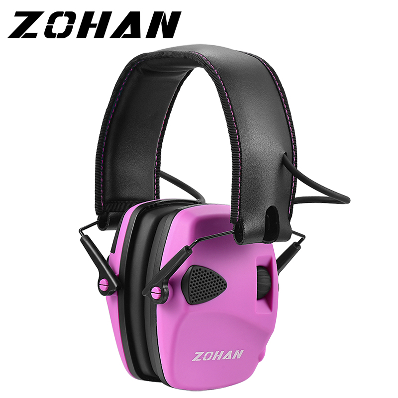 ZOHAN Electronic Shooting Ear Muff Professional Noise Reduction Hunting Earmuffs 