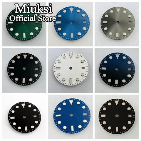 Miuksi 28.5mm sterile dial luminous dial fit NH35 ETA 2824 2836 Miyota 8215 821A Mingzhu DG 2813 3804 Seagull 1612 movement ► Photo 1/6