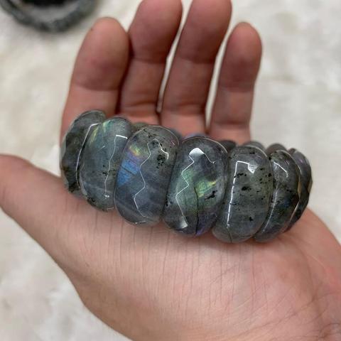 natural Labradorite stone bracelet natural stone bracelet DIY jewelry for woman for gift  wholesale ! ► Photo 1/6