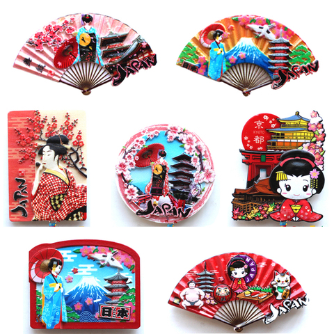 Tokyo Japan Refrigerator Stickers Mount Fuji Hokkaido Nagasaki Osaka Travel Memorial Magnetic Fridge Magnets ► Photo 1/6